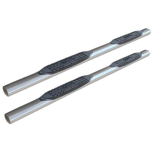 4in Straight Oval Nerf Bars - Stainless Steel