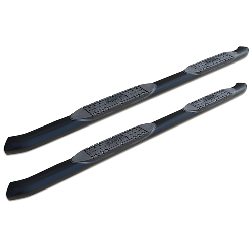 4in Curved OE Style Oval Nerf Bars - Black E-Coated Steel