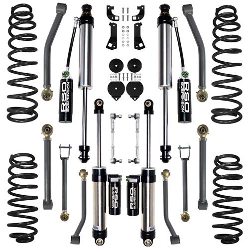 4in Stage 2.0 Lift Kit - Front and Rear - Wrangler JK/JKU